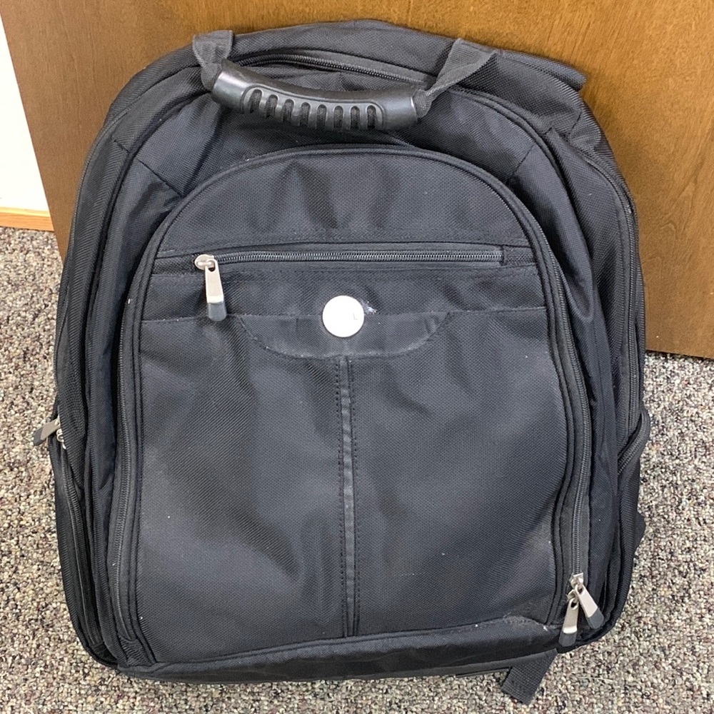 Del Black Laptop Backpack